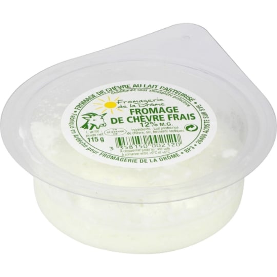 Fromage de chèvre 12% MG FROMAGERIE DE LA DROME