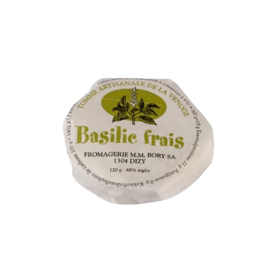 Tomme au Basilic Frais Artisanale FROMAGERIE M.M. BORY SA