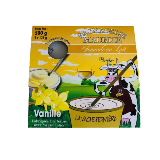 Semoule au Lait à la Vanille FROMAGERIE MAURICE