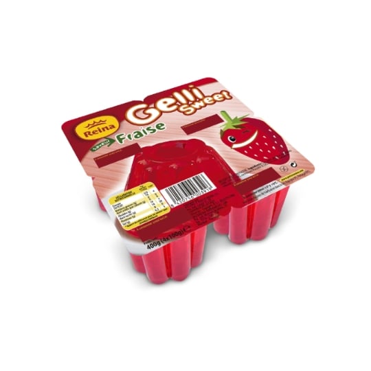 Dessert gélatine fraise GELLI SWEET