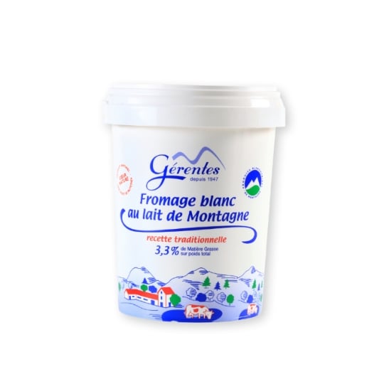 Fromage Blanc 3,3% MG Au Lait de Montagne GERENTES