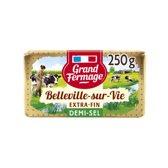 Beurre Demi-sel extra-fin Belleville-sur-Vie GRAND FERMAGE