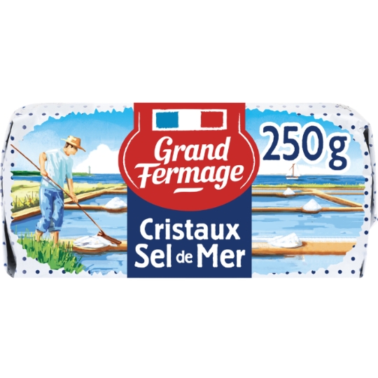 Beurre Demi-sel Aux Cristaux de Sel de Mer de Noirmoutier GRAND FERMAGE