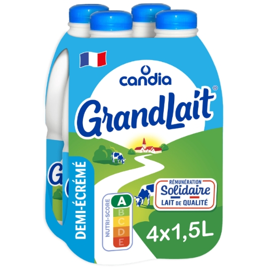 Lait Demi-Écrémé GRANDLAIT
