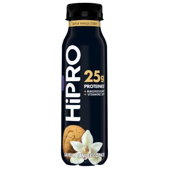 Yaourt à boire vanille cookie protéiné 0% MG HIPRO