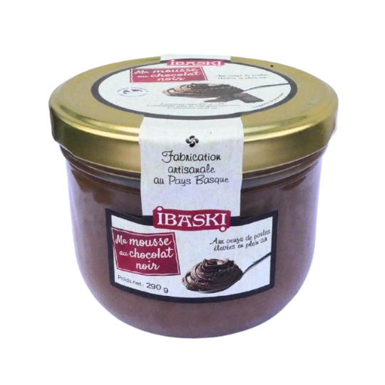 Mousse au Chocolat Noir Artisanale au Pays Basque IBASKI