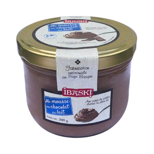 Mousse au Chocolat au Lait Artisanale du Pays Basque IBASKI