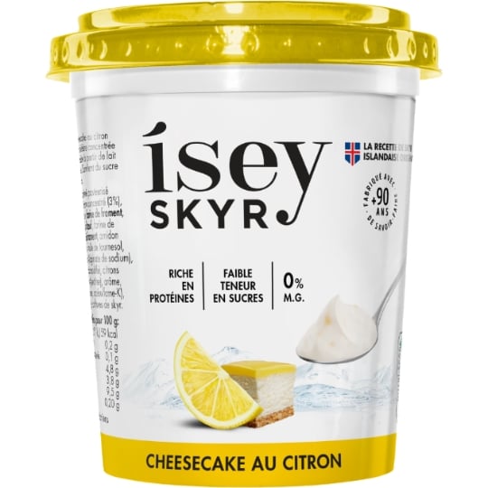 Skyr Cheesecake au Citron 0% MG ISEY
