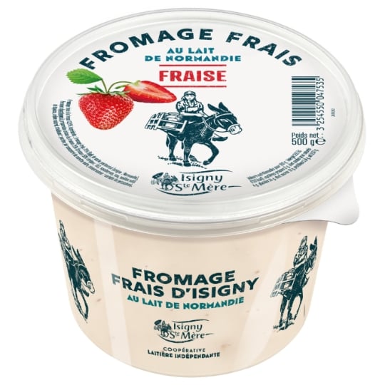 Fromage Frais aux Fraises ISIGNY SAINTE MERE