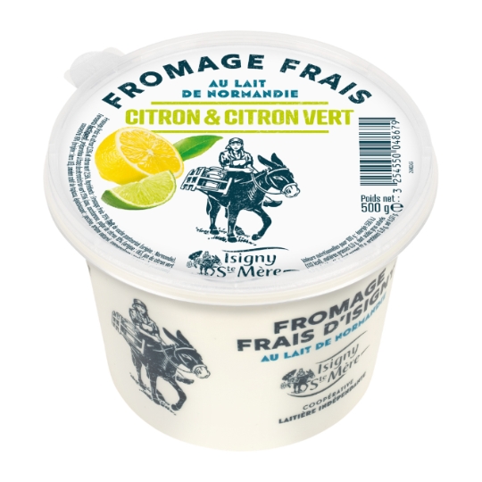 Fromage Frais Citron & Citron Vert au Lait de Normandie ISIGNY SAINTE MERE