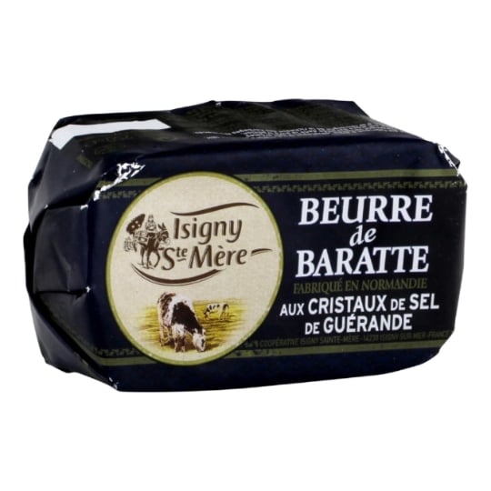 Beurre Moulé de Baratte Aux Cristaux de Sel de Guérande ISIGNY STE MERE