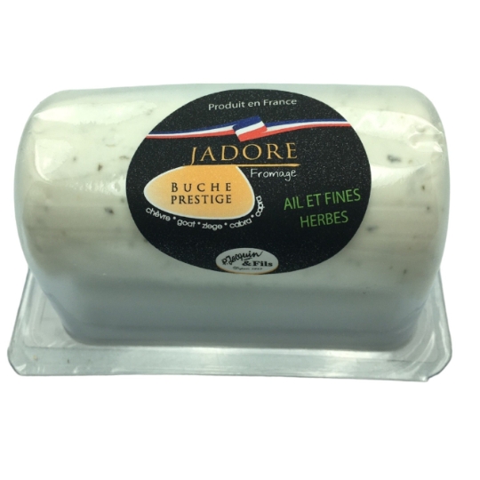 Fromage Bûche Prestige de Chèvre Ail et Fines Herbes JADORE