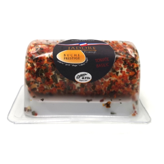 Fromage de Chèvre Bûche Prestige Tomate Basilic JADORE
