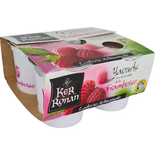 Yaourts framboise KER RONAN