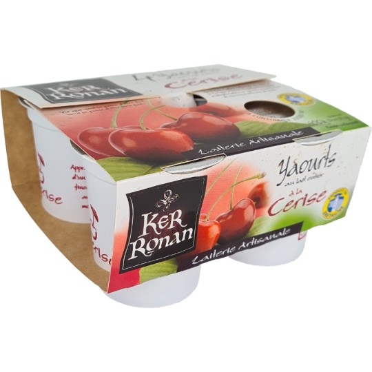 Yaourts cerise brassé sucré KER RONAN