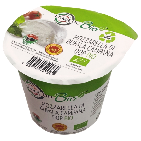 Fromage Mozzarella Di Bufala Campana DOP AOP Bio L'ITALIE DU BIO