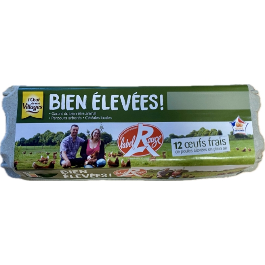 Œufs de Plein Air Label Rouge L'OEUF DE NOS VILLAGES