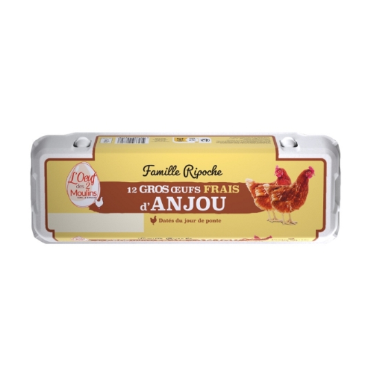 Œufs Gros Frais d'Anjou Datés du Jour de Ponte L'OEUF DES 2 MOULINS