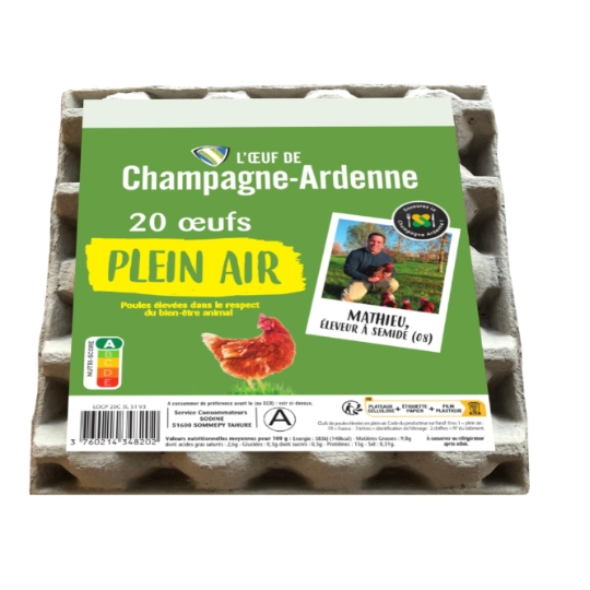Œufs Plein Air L'ŒUF DE CHAMPAGNE-ARDENNE