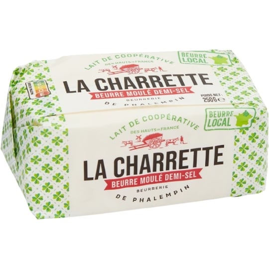 Beurre moulé demi-sel LA CHARRETTE