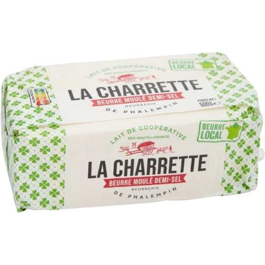 Beurre moulé demi-sel LA CHARRETTE
