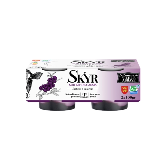 Skyr sur Lit de Cassis LA FERME DE LA VIEILLE ABBAYE