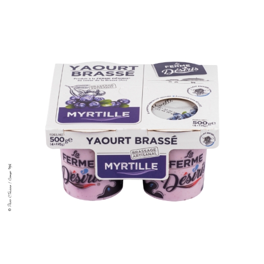 Yaourt Brassé Myrtille LA FERME DESIRIS