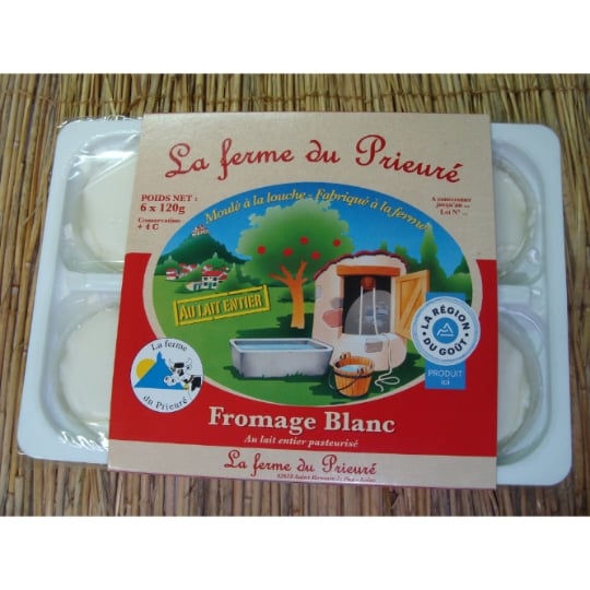 Fromage Blanc Lait Entier Nature LA FERME DU PRIEURE