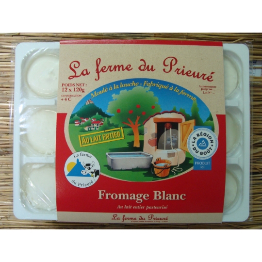 Fromage Blanc Lait Entier Nature LA FERME DU PRIEURE