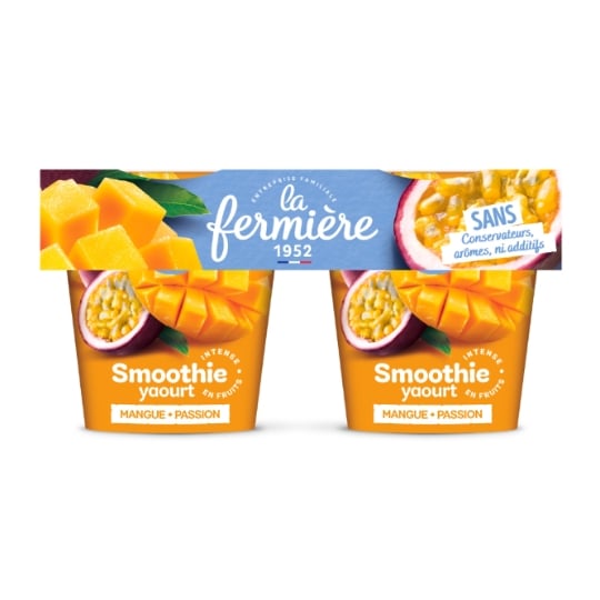 Yaourt Smoothie Mangue Passion LA FERMIERE