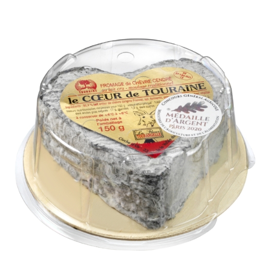 Fromage de Chèvre Coeur de Touraine Cendré LA FLEUR TOURANGELLE