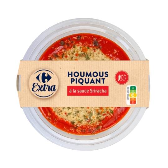 Houmous piquant et à la sauce Sriracha CARREFOUR