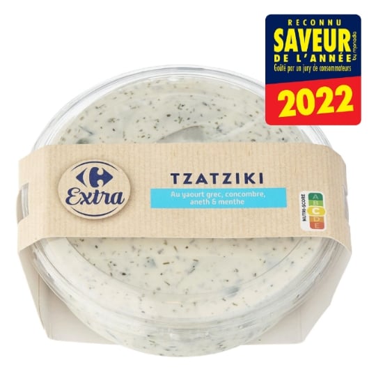 Tzatziki au yaourt à la grecque, concombres et aneth CARREFOUR EXTRA