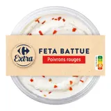 Fromage Frais Feta Battue aux Poivrons Rouges CARREFOUR EXTRA
