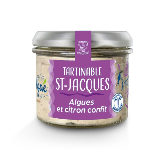 Tartinable de saint jacques algues et citron confit ALGAE