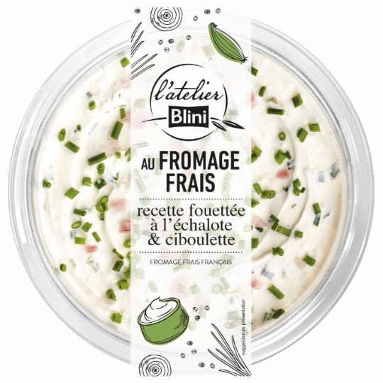 Tartinable Fromage Frais Fouetté Ciboulette et Echalote ATELIER BLINI