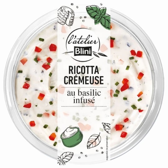 Tartinable Ricotta Crémeuse au Basilic ATELIER BLINI