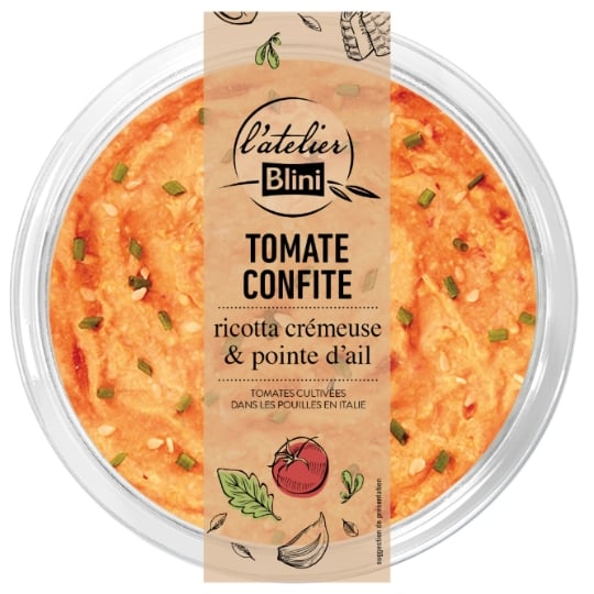 Tartinable Tomate Confite Ricotta et Ail ATELIER BLINI