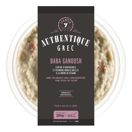 Caviar Baba Ganoush d'Aubergines et Poivrons Rouges Grillés à la Crème de Sésame AUTHENTIQUE GREC BY IFANTIS