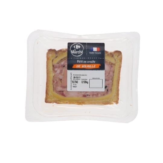 Pâté en croûte de volaille CARREFOUR LE MARCHE