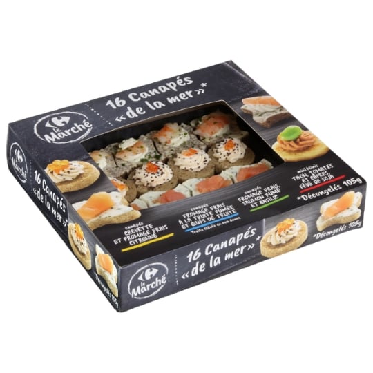 Canapés de la Mer CARREFOUR LE MARCHE