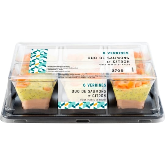 Verrines Duo de Saumons et Citron MIX BUFFET