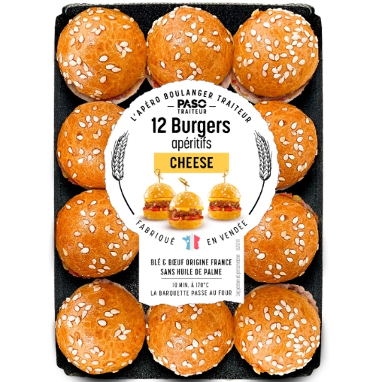 Mini Burgers Fromage PASO TRAITEUR