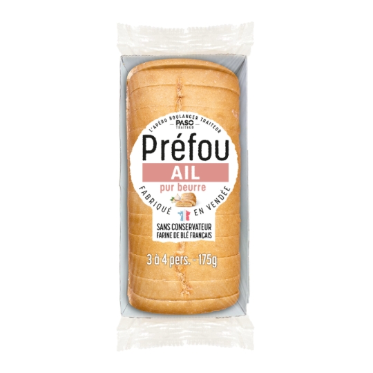 Pain Tranché Préfou Ail PASO TRAITEUR