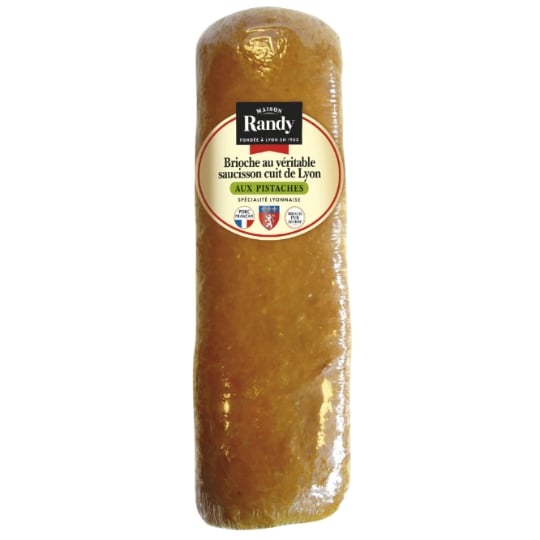 Brioche au véritable saucisson cuit de Lyon pistaché RANDY