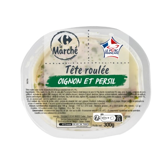 Tête roulée Oignons et Persil CARREFOUR