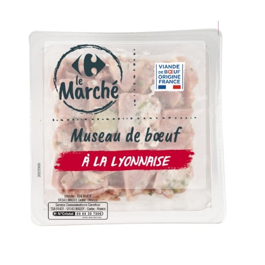 Museau de Bœuf à la Lyonnaise CARREFOUR