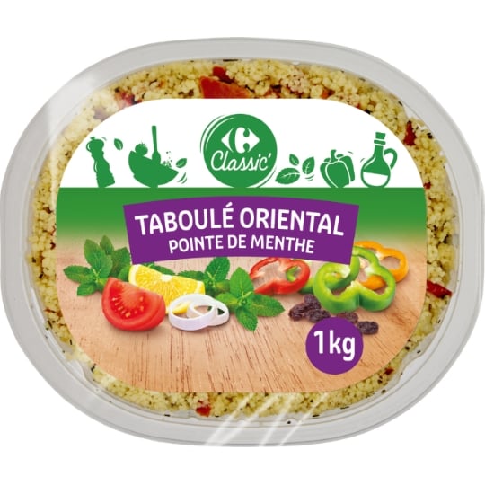 Salades crudités taboulé oriental menthe CARREFOUR CLASSIC'