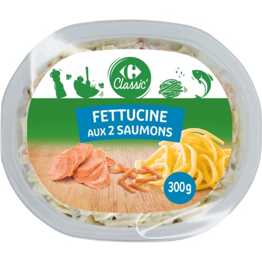 Salade Fettucine aux 2 saumons CARREFOUR CLASSIC'