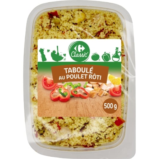 Salade Taboulé au poulet rôti CARREFOUR CLASSIC'